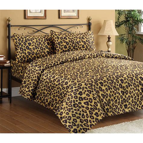 leopard sheets queen size.